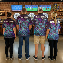 Load image into Gallery viewer, Blue Purple Galaxy Darts Polo &amp; 1/4-Zip Shirt For Men Personalized Butterfly Dart Team Appeal NYN3010