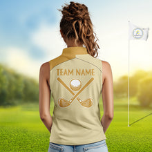 Load image into Gallery viewer, Funny Banana Womens Golf Sleeveless Polo Shirt, Custom Golf Polo For Women Golf Apparel Gift For Golf Lovers NYN3767