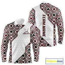 Load image into Gallery viewer, Mens Poker Pattern Golf Clothing Golf Shirt Funny Custom Men Golf Top, Best Golf Gifts For Golfer NYN2938