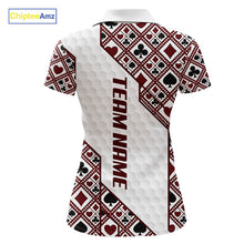 Load image into Gallery viewer, Women Poker Pattern Golf Clothing Golf Shirt Funny Custom Men Golf Top, Best Golf Gifts For Golfer NYN2938