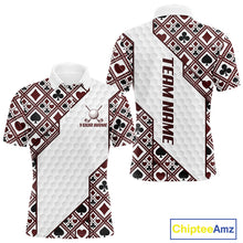 Load image into Gallery viewer, Mens Poker Pattern Golf Clothing Golf Shirt Funny Custom Men Golf Top, Best Golf Gifts For Golfer NYN2938