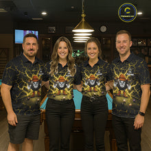 Load image into Gallery viewer, Billiard 8 Ball Cowboy Funny Pool Shirt For Men Custom Thunder Yellow Team Billiard Attire NYN3443