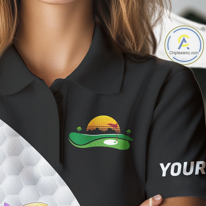Womens Colorful Argyle Polo Golf Shirts Custom Parrots Golfer Summer Golf Team Attire For Golfers NYN3060