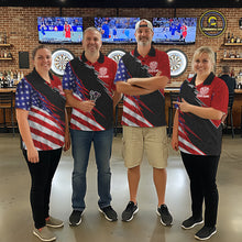 Load image into Gallery viewer, Personalized American Flag Darts Shirt For Men Custom Patriotic US Darts Team Jersey NYN2840