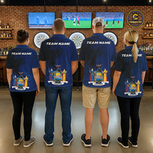 Load image into Gallery viewer, Personalized New York Flag Black Splatter Dart 1/4-Zip  Shirts For Men Custom Dart Team Jerseys NYN2715