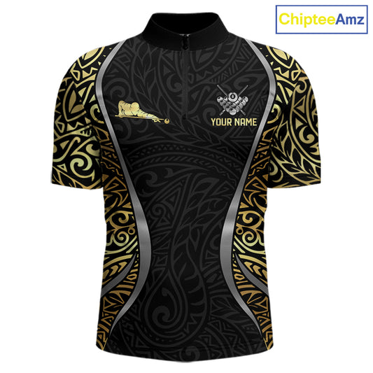 Personalized 8 Ball Pool Crown Men Billiard Shirts Gold And Silver Tribal Billiard Pool Jerseys NYN2894