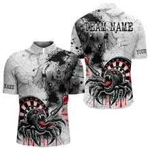 Load image into Gallery viewer, Personalized Dripping Black And Red Spider Dart Shirts For Men, Custom Dart Jerseys NYN0009