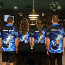 Load image into Gallery viewer, Thunder Lighting Blue 8 Ball Billiard Pool Shirt For Men Custom Funny Shark Billiard Team Appeal NYN2766