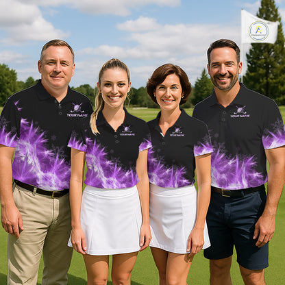 Icy Purple Light Mens Golf Polo Shirt Customize Golf Gifts For Men Golf Team Shirts, Golf Gifts NYN4040