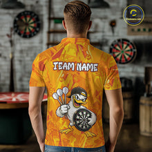 Load image into Gallery viewer, Personalized Funny Duck Darts Polo &amp; 1/4-Zip Shirt For Men Custom Duck Dart Team Dart Jerseys NYN2958