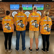 Load image into Gallery viewer, Personalized Funny Duck Darts Polo &amp; 1/4-Zip Shirt For Men Custom Duck Dart Team Dart Jerseys NYN2958
