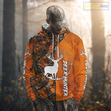 Load image into Gallery viewer, Personalized Orange Camo Deer Hunting 3D Printing Shirts for Hunters, Hunting Gifts NBT129