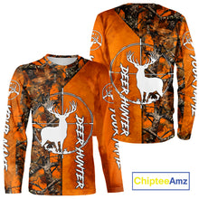 Load image into Gallery viewer, Personalized Orange Camo Deer Hunting 3D Printing Shirts for Hunters, Hunting Gifts NBT129