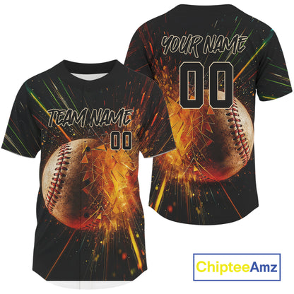 Custom Men Baseball Jersey Personalized Breaking Glass Baseball, Youth Baseball Jerseys NYN1177