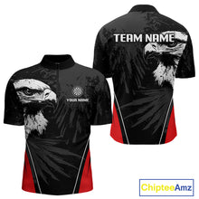 Load image into Gallery viewer, Custom Men&#39;s Darts Jersey Grunge Eagle And Dartboard Design For Darts Team NYN0272