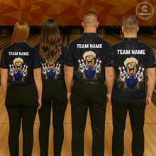 Load image into Gallery viewer, American Flag Grunge Patriotic Bowling Shirt For Women Custom Funny Beer Bowling Tournament Jersey NYN3748