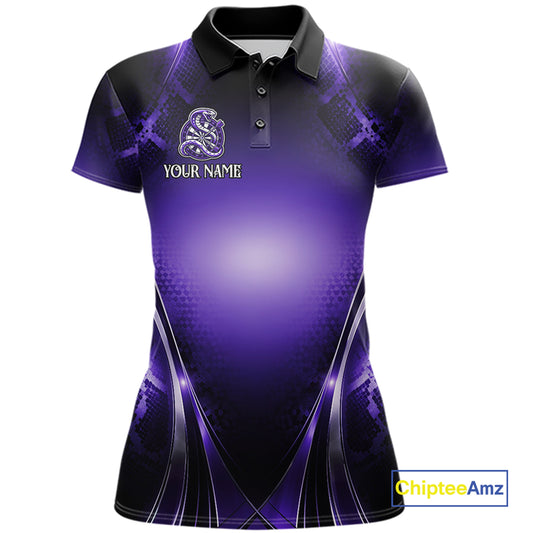Custom Light Purple Cobra Darts Women Polo & 1/4-Zip Dart Shirt Funny Rich Cobra Outfit Dart Jerseys NYN2902