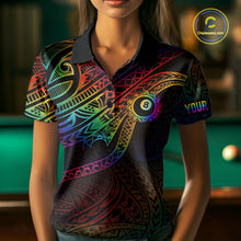 Load image into Gallery viewer, Colorful Rainbow Tribal Billiard Jersey For Women 8 Ball Billiard Uniform Billiard Team Shirts NYN2922