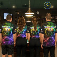 Load image into Gallery viewer, Fire Flame Skull Pool 8 Ball &amp; 9 Ball Billiard Shirt For Men Custom Billiard Team Attire|Colorful NYN2665