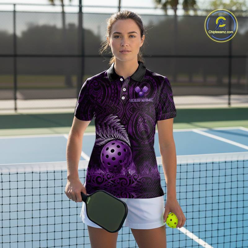 Custom Blue Tribal Pattern Flame Pickleball 3D Ball Jerseys Women Pickleball League Shirts NYN2227
