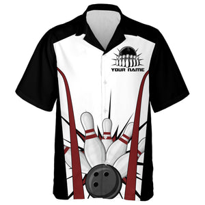 Funny Hawaiian Bowling Shirt for Men Women, Custom Name Bowlers Jersey, Bowling Excuses 3D Print NBH90