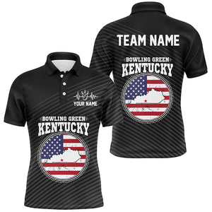 Custom Bowling Green Kentucky for Men, Polo Bowling Shirts,  Team Shirt Bowling Pin And Ball QZT303