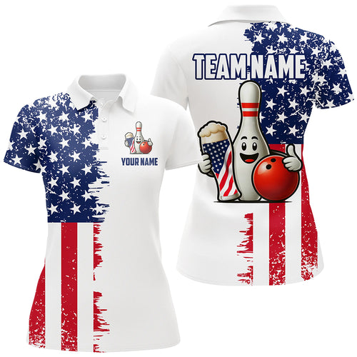 Custom Beer Bowling Shirts American Polo Bowling Jersey for Women QZT444