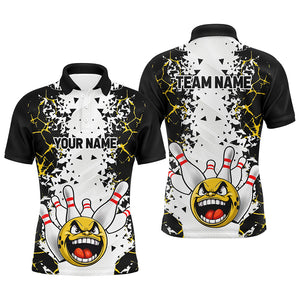 Custom Funny Bowling Shirts for Men Bowling Jersey Polo Bowling Performance QZT511