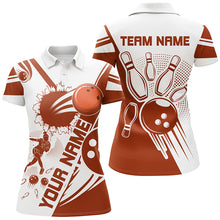 Load image into Gallery viewer, Personalized Bowling Shirt for Women Bowling Team League Polo Shirt for Women QZT408