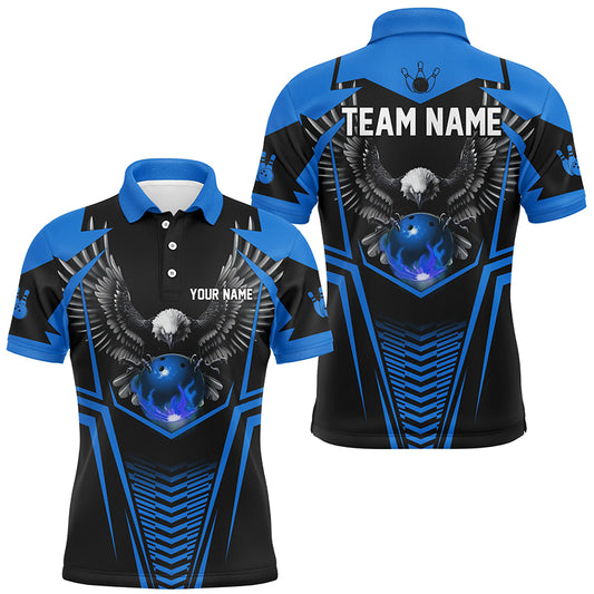 Custom Eagle Bowling Shirts Polo Bowling Team League for Men QZT434