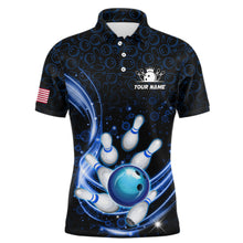Load image into Gallery viewer, Personalized Camo Bowling Shirt for Men Custom Bowling Jersey Bowling Team League Polo Shirt QZT251