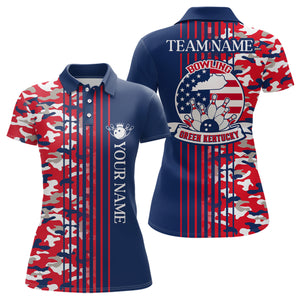 Custom Bowling Green Kentucky for Women, Polo Bowling Shirts,  Team Shirt Bowling Pin And Ball QZT304