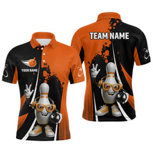 Load image into Gallery viewer, Custom Funny Bowling Shirts for Men Music Bowling Team Jersey Polo League QZT478