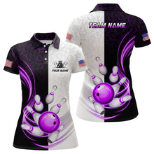 Load image into Gallery viewer, Custom Bowling Shirts for Women Camo Bowling Jersey Polo Bowling Team League QZT449