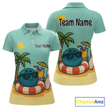 Load image into Gallery viewer, Summer Funny Bowling Jersey for Men and Women Custom Polo Bowling Shirt Bowling League Team Outfit QZT696