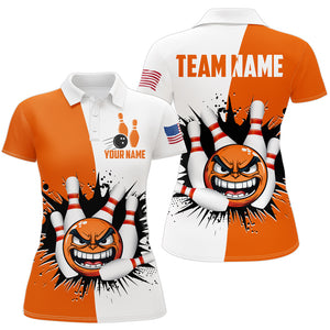 Personalized Funny Bowling Shirts for Women Polo Bowling Team Jersey QZT414