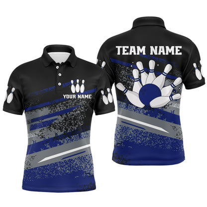 Personalized Men's Bowling Jersey Polo Bowling Team Shirts Bowling Gifts QZT501