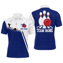 Load image into Gallery viewer, Men's Bowling Shirt Personalized Camo Bowling Jersey Polo  Bowling Shirt QZT419