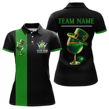 Load image into Gallery viewer, Green Bowling Shirt Custom St Patrick Day for Men Women Polo Bowling Jersey QZT622
