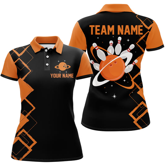 Women Bowling Shirts with Name Camo Bowling Jersey Customized Polo Shirt Unisex QZT431