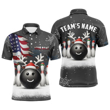 Load image into Gallery viewer, Custom Christmas Bowling Team Shirts Multicolor Polo Bowling Jersey for Men QZT485