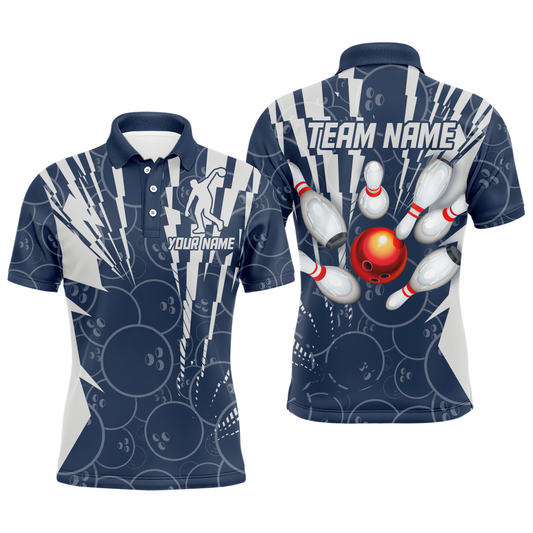 Custom Bowling Shirt Bowling Jersey for Men Bowling Team League Polo Shirt QZT252