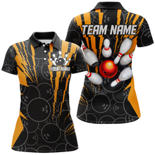 Load image into Gallery viewer, Custom Bowling Shirts Camo Bowling Jersey Quarter Zip Shirt for Women QZT415