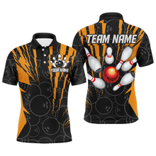 Load image into Gallery viewer, Custom Bowling Shirts Camo Bowling Jersey Polo Shirt for Men QZT415
