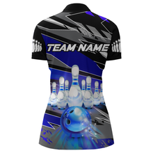 Load image into Gallery viewer, Personalized Bowling Shirt for Women Bowling Jersey with Name Team Name 1/4 Zip Shirt Unisex QZT267