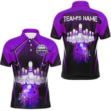 Load image into Gallery viewer, Personalized Bowling Jersey Bowling Jersey Bowling Polo Shirt for Men QZT59