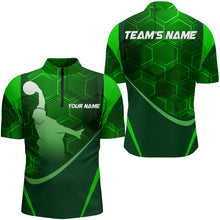 Load image into Gallery viewer, Custom Bowling Shirt for Men Bowling Jersey Bowling Team League Quarter-Zip Shirt QZT28