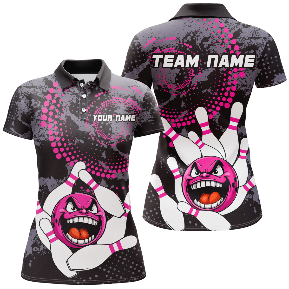 Personalized Bowling Shirts for Women Polo Camo Bowling Jersey Bowling Team League QZT446