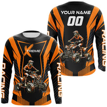 Load image into Gallery viewer, Orange ATV Motocross Jersey Men Youth Upf30+ Custom Quad Bike Shirt Boys Girls Extreme Off-Road PDT898