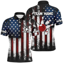 Load image into Gallery viewer, American Flag Bowling Shirts Unisex Custom Polo Bowling Team Jersey For Men &amp; Women BDT479